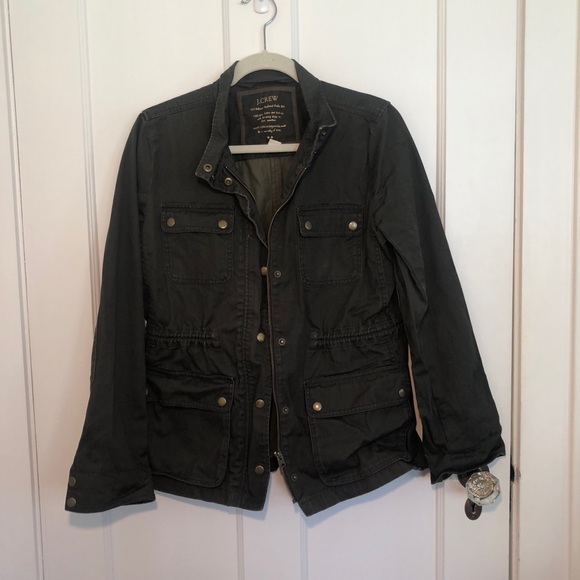 J. Crew Green Boyfriend Jacket Size M - Picture 2 of 6